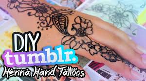 Hope you like this trick and if you do make sure to give this video a big thumbs up and if we made it to 1k likes i will film another diy tumblr. Diy Tumblr Inspired Henna Hand Tattoos Youtube