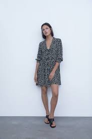 Floral Print Mini Dress Zara United States In 2020 Printed Mini Dress Mini Dress Dresses
