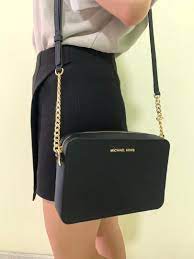 Jet set large saffiano leather crossbody bag. Michael Kors Jet Set Large Saffiano Leather Crossbody Bag Original Mk Bag Women S Fashion Bags Wallets On Carousell
