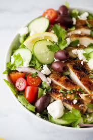 Alongside hot grilled chicken, sometimes all you really need is a salad to keep things cool in the summer heat. Light Greek Salad With Grilled Chicken Greek Salad Recipe