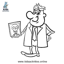 Line art to celebrate the season! Thank You Doctor Coloring Page 2020 Kids Activities
