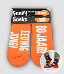 Funny Socks 60 Jaar Ooms Feestwinkel