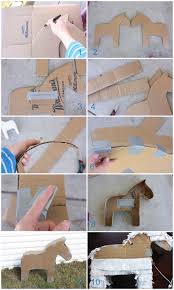 How To Turn A Cardboard Box Into A Pinata Party Dekoration Selbst Basteln Einhorn Party Ideen Kinder Geburtstagsideen