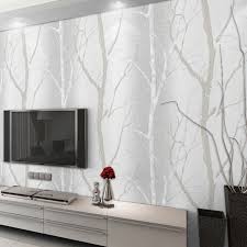 Black And White Birch Tree Wallpaper White Birch Tree Branches Wallpaper Woods Thick Stamped Textured 10m Roll Birch Tree Wallpaper White Wood Wallpaper Tree Branch Wallpaper