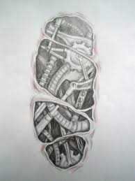 Are there any biomechanical tattoos inspired by terminator? Forearm Tattoo Biomechanical Novocom Top