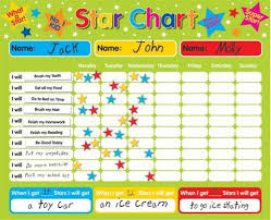 magnetic reward star chart suitable for upto 3 children rigid board 40 x 30cm with hanging loop