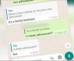 The fbi format for yahoo is a yahoo format for clients that won't pay. The Geeboys Inside The Secret World Of Young Nigerian International Scammers