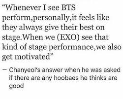 Why Are There Fan Wars Idols All Get Along Fine Why Don T We Bts And Exo Kpop Exo Chanyeol