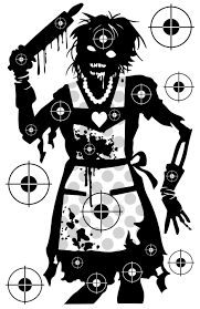 The only difference between the targets i can buy and the ones i can print out is the weight of the paper and the weight of my wallet after i'm done. Zombie Wife Shooting Target At Photosandfun Com Shooting Targets Paper Shooting Targets Bow Target