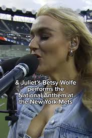 Watch Betsy Wolfe's Stunning National Anthem at the New York Mets!