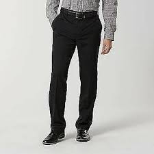 Kmart Black 40x30 Basic Editions Khaki Flat Front Pants Fashion Clothing Shoes Accessories Mensclothing Pants Ebay Li Khaki Flats Pants Flat Front Pants