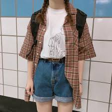 Korean grunge fashion takes bits and pieces from the grunge look itself, but isn't so full on. Outfit Ideas Aesthetic