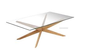 Ideally coffee tables come without storage but if you prefer a spacious table that also serves the purpose of storing away knick knacks like tv remote, keys, magazines etc, you can go for a coffee table with storage. Paris Cross Legs Rectangular Glass Coffee Table Solid Oak Legs