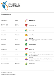 These dates may be modified as official changes are announced, so please check back regularly for updates. Public Holidays 2019 Hr Guru Singapore