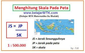 Tetap bersama kami di majalahpendidikan.com. Menghitung Skala Pada Peta Dan Contoh Soalnya
