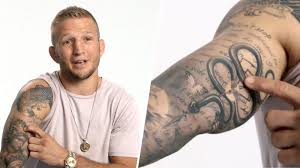 Because my artist and i underestimated the time this tattoo will take and so we didnt make enough appointments. Watch Tattoo Tour Tj Dillashaw Runs Us Through His Tattoos Gq Video Cne Gq Com Gq