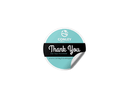 Thank you for your purchase. Thank You Sticker Template Mycreativeshop