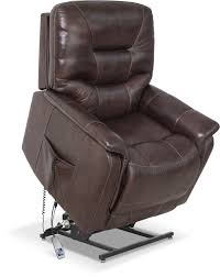 Luxury faux leather massage chair with heated recliner and remote relax. Parker Genuine Leather Power Lift Accent Recliner Brown The Brick