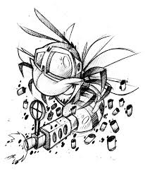 Pin On Tattoo Art Cartoon Weapons