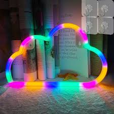 Buyers guide normal size living room: Vifulin Cloud Lights For Bedroom With 4 Hooks Aesthetic Room Decor Cool Gadgets Battery Usb Gaming Accessories Led Light Cute Room Decor Teen Girl Room Decor Neon Sign Room Lights Multicolor Amazon Com