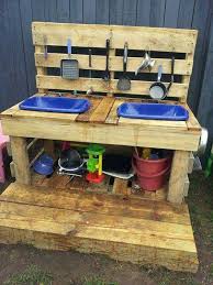 Dinette En Palette Cuisine Boue Cuisine En Bois Enfant Jardin Pour Enfants