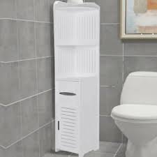 Save corner toilet to get email alerts and updates on your ebay feed.+ tall wood bathroom toilet cabinet shelf cupboard storage unit free standing rack. Modern Bathroom Corner Cabinet Floor Standing Storage Tall Cupboard White Wooden Ebay
