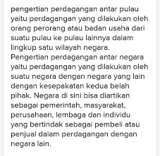 Perbedaan Tatap Muka Antara Penjual Dan Pembeli Perdagangan Antar Pulau Dan Perdagangan Brainly Co Id
