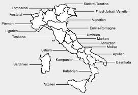 Karte von italien mit der hauptstadt rom. Regionen Italien Www Italien Inside Info