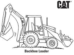 They will also be great to use in the school, with all the children choosing the cat drawing they would like to color. Excavator Coloring Pages Coloring Home