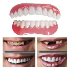 See below for the different types of permanent dentures and their average costs: Silicone Top Bottom Upper Lower Veneers False Teeth Denture Perfect Buy At A Low Prices On Joom E Commerce Platform