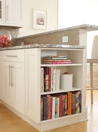 i want open shelves at one end of