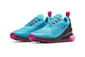 Nike S Air Max 270 Receives South Beach Makeover Sneakers Men Fashion Nike Air Max Blue Nike
