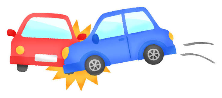 自動車事故の無料イラスト | フリーイラスト素材集 ジャパクリップ