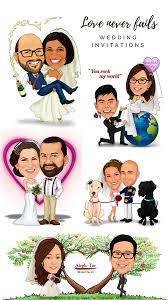 Wedding Invitations Wedding Caricature Caricature Caricature Wedding