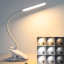 Led Reading Light With Clip Deaunbr Usb Rechargeable Book Lights Eye Protection 24 Leds Flexible Neck Night Bed Lamp Touch Control Portable Wireless Clamp Desk Lamps For Bed Headboard Computers Amazon Com