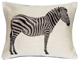 Some pillows even have covers that are made of velvet and faux fur. Plains Zebra French Tapestry Throw Pillow 15x19 Contemporary Decorative Pillows By Pillow Decor Ltd Houzz