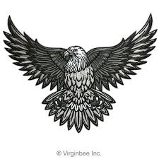 Black And White Flying Eagle Tattoo Pin By Kevin Nobles On Tattoo Bald Eagle Tattoos Eagle Tattoo Biker Tattoos