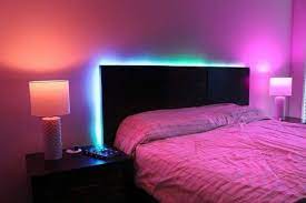 Bedroom Mood Lighting Ilumi Smartstrip Lets You Add Mood Lighting Anywhere Vaporwave Modern Bedroom Led Lighting Bedroom Bedroom Design