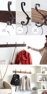 楽天市場 壁掛け フック ウォールラック アイアン 壁 石膏ボード用 洋服掛け 石膏 ハンガー アンティーク コート掛け 壁面フック コートハンガー おしゃれ 北欧 木製 帽子掛け 壁掛けフック 壁掛けハンガー ウォールフック 壁かけフック 4連 白 ホワイト 幅90 iron hook