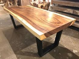 Live Edge Solid Acacia Wood Slab Coffee Table 47 5 X 23 With Etsy In 2020 Coffee Table Wood Wood Slab Natural Edge Wood