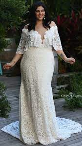 Bohemian Mermaid Lace Wedding Gown With Off Shoulder Sleeves From Plus Size Boho Dreams Coll Noivas Plus Size Vestidos De Noiva Plus Vestido De Casamento Noiva