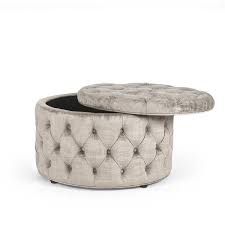 Maybe you would like to learn more about one of these? Adeco Round Velvet Storage Ottoman Button Tufted Footrest Stool Overstock 32264767