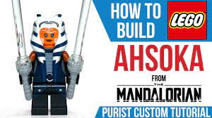 HOW TO Build LEGO AHSOKA from The Mandalorian as a Custom Minifig - YouTube