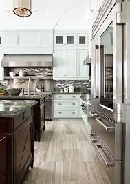 blue gray kitchen cabinets