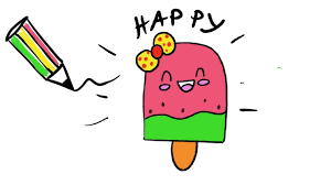Kawaii Selber Malen Eis Am Stiel Wassermelone Ausmalbilder Youtube