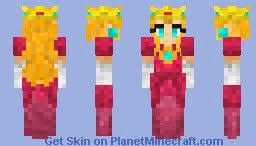 Princess Peach Minecraft Skin