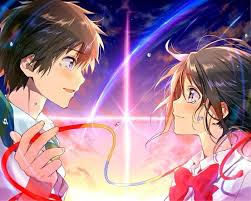 Kimi No Na Wa Taki And Mitsuha Gambar Karakter Lukisan Wajah Gambar Anime