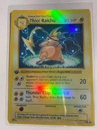 Thicc Raichu Charizard Gx Ex Vmax V Pokémon Card Orica - Etsy