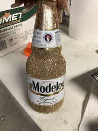 Centerpiece For My Fiesta Mexican Modelo Diy Big25 Beer Centerpieces Baby Shower Deco 40th Birthday Parties