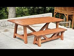 This farmhouse table still packs all of the charms of the bigger tables but would fit in smaller areas. How To Build A Farmhouse Table And Benches For 250 Woodworking Diy 10 Steps With Pictures Instructables